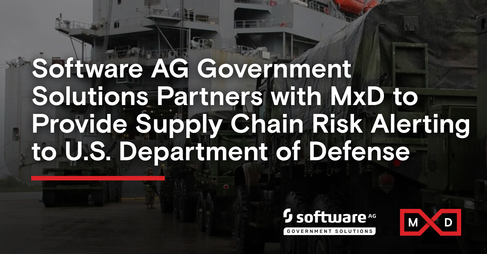 Software AG Government Solutions Partners with MxD to Provide Supply ...